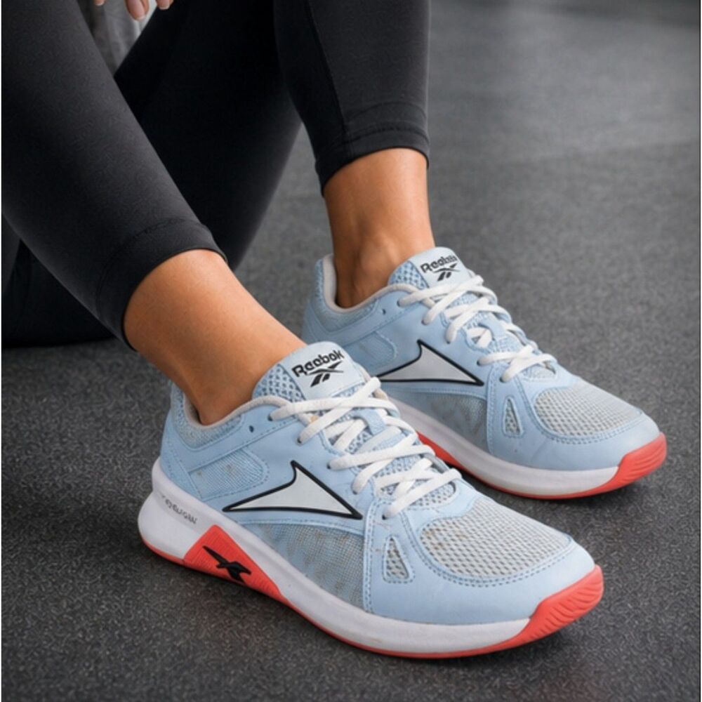 Reebok Advanced Trainette Women’s Size 8 Light Blue Coral Training Shoes